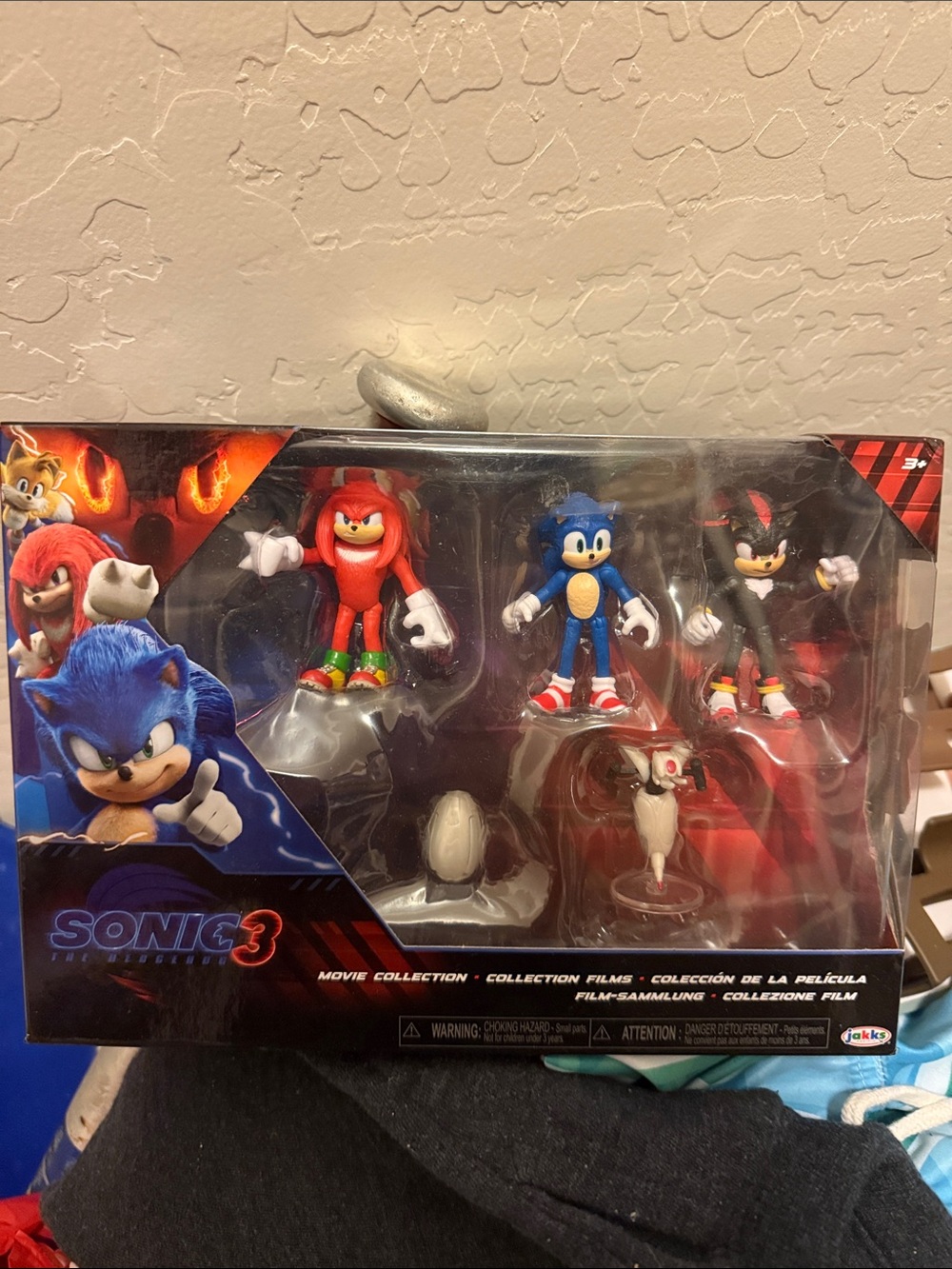 Sonic 3 Movie Collection Action Figure Set - Blue, Red, Black